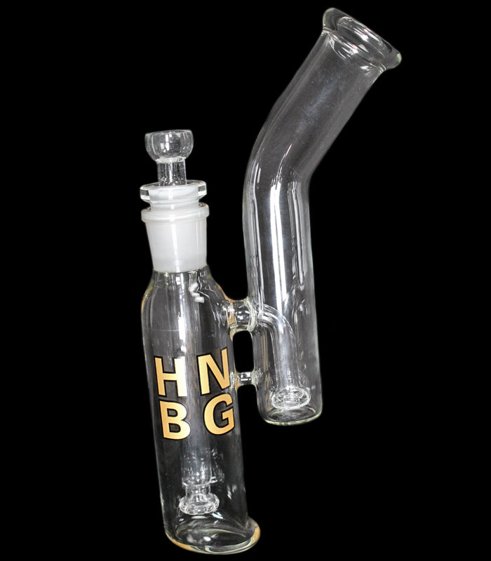 Heisenberg | Double Bubble Bong 3.0 | Hnbg Gold | 29 cm hoch  |  18,8er Schliff/29,2er Schliff