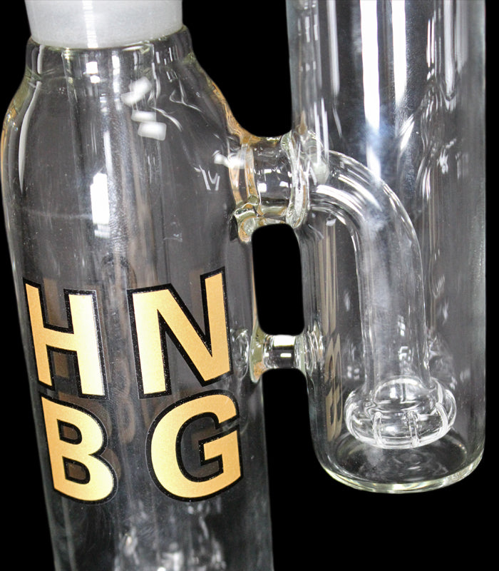 Heisenberg | Double Bubble Bong 3.0 | Hnbg Gold | 29 cm hoch  |  18,8er Schliff/29,2er Schliff