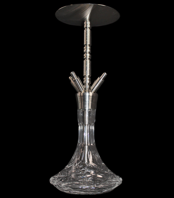 WD Hookah | G45-8 Edelstahlshisha | clear