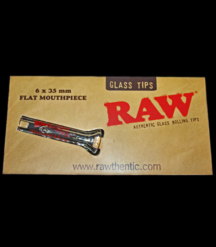 Raw Slim Glass Tips | Flat