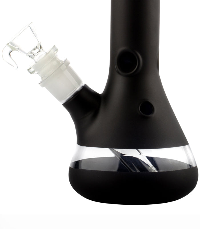 Boost | Pro | Beaker Glass Bong Black | 45 cm hoch  |  29,er Schliff  |  Ice