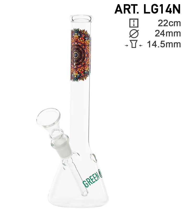 Greenline Glass Bong | Beaker Design | 14,5er Schliff mm Schliff