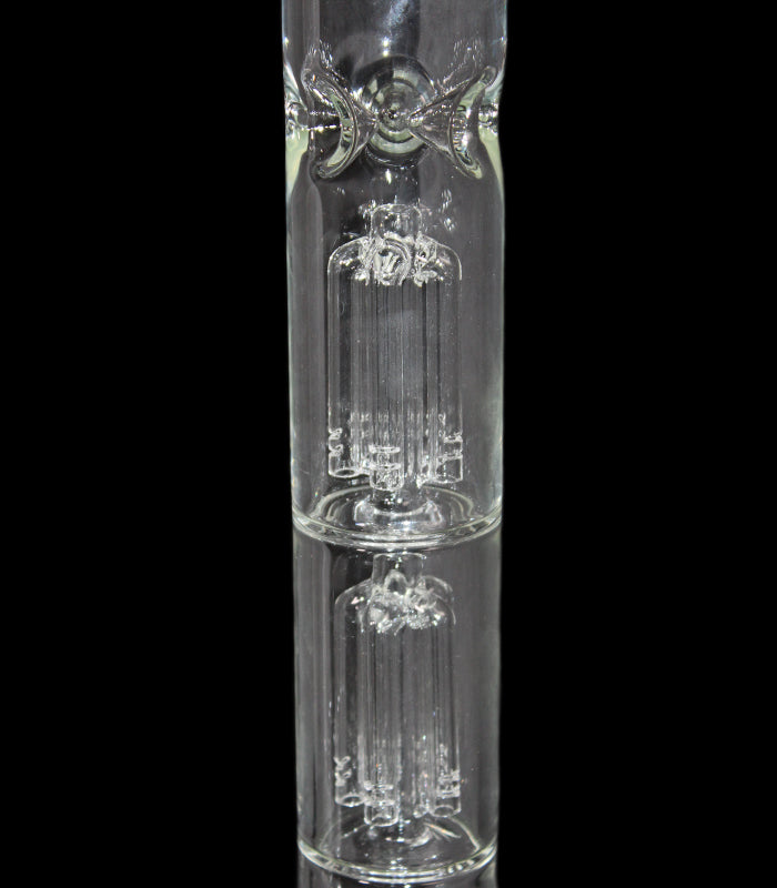 Heisenberg | Beaker Bubble Double Perc | 55 cm hoch | 18,8er Schliff  |  Ice