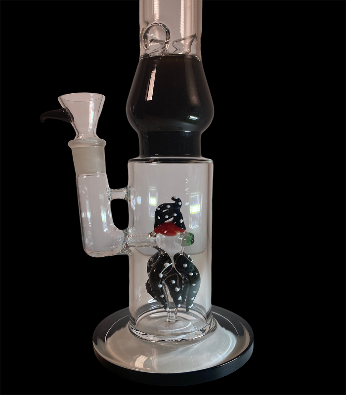 Black Leaf | Octopus Icebong | Lochperkulator | 40 cm hoch  |  18,8er Schliff