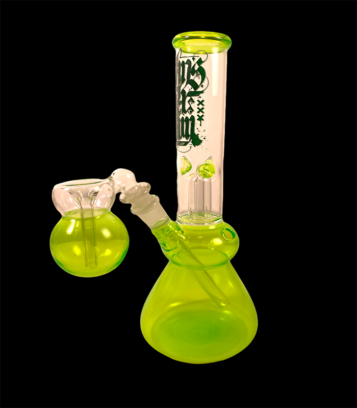 Amsterdam | Bong Glass mit Vorkühlerkopf | 30 cm hoch | 18,8er Schliff