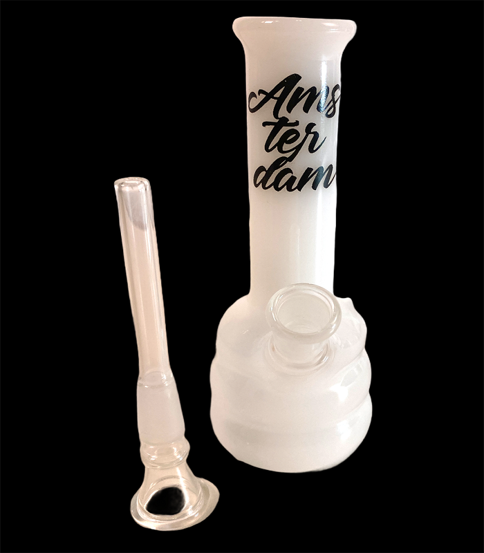 Amsterdam | Bong Glass Matt | 15 cm hoch | 12,5er Schliff