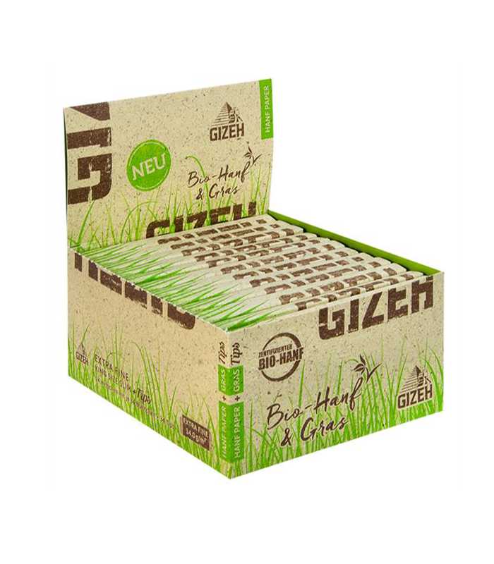 Gizeh | Hanf & Gras King Size Slim Papers + Tips