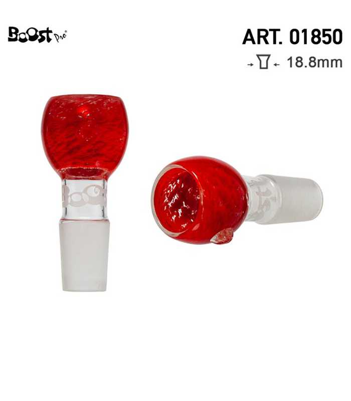 Boost | Fumed Glass Bowl | rot | 18,8er Schliff