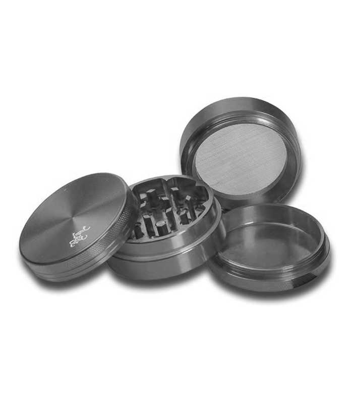 Black Leaf | Aluminium Grinder | Grau | 4-tlg.