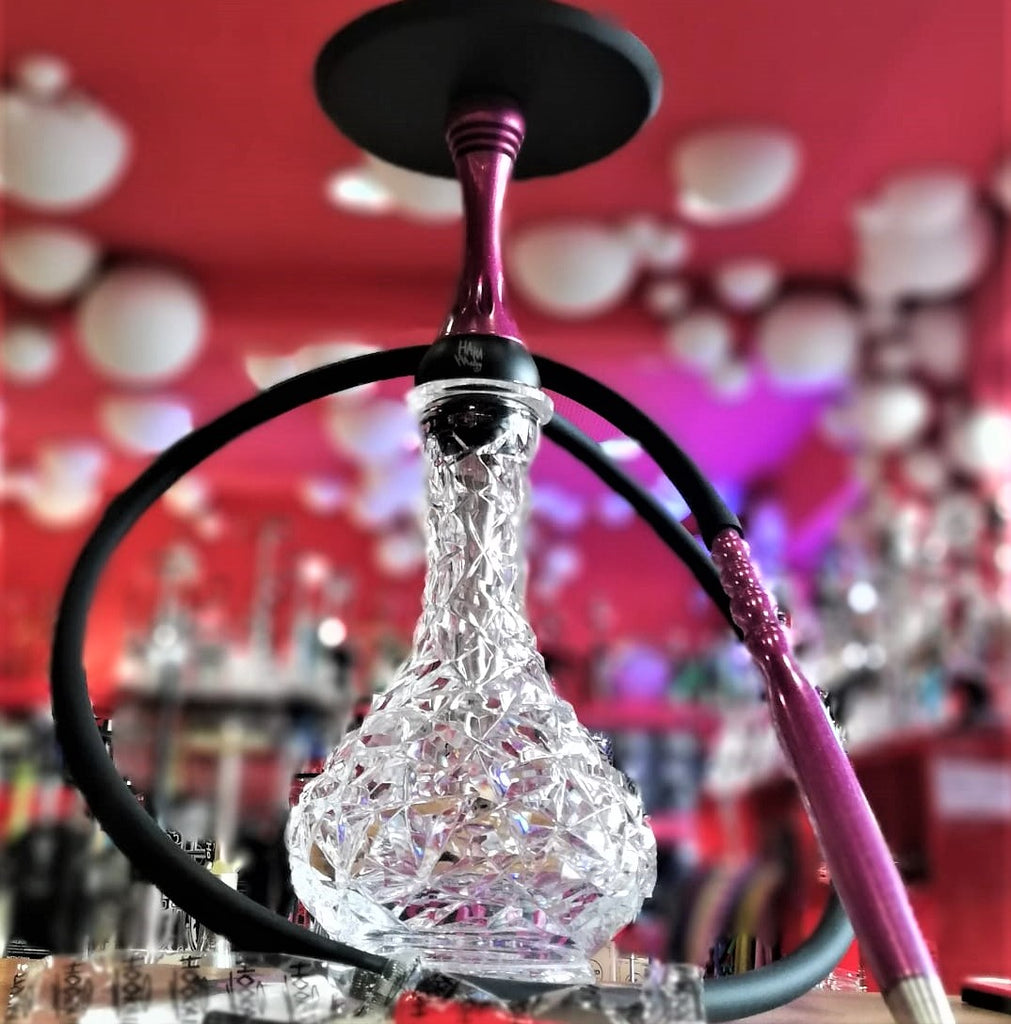 Caesar | Crystal | Marbles red | Hookah Base