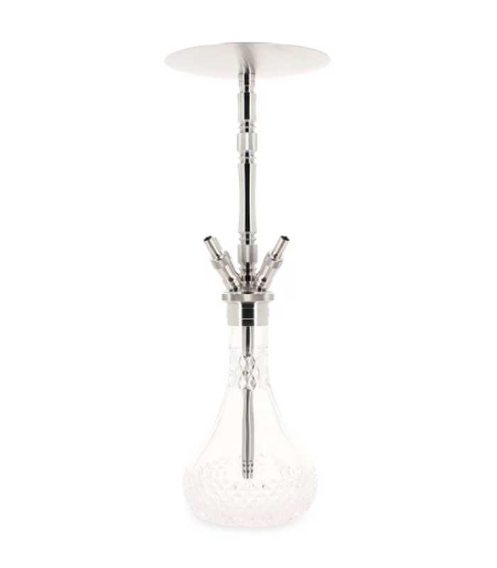 WD Hookah | X39-6 Edelstahlshisha | Silber