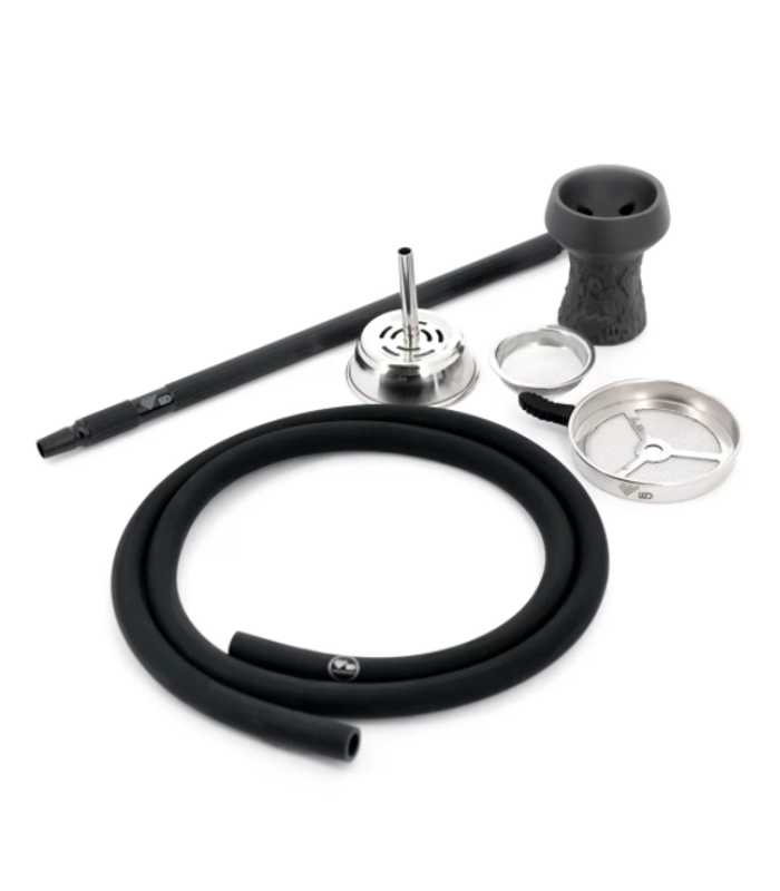 WD Hookah | X39-6 Edelstahlshisha | Silber