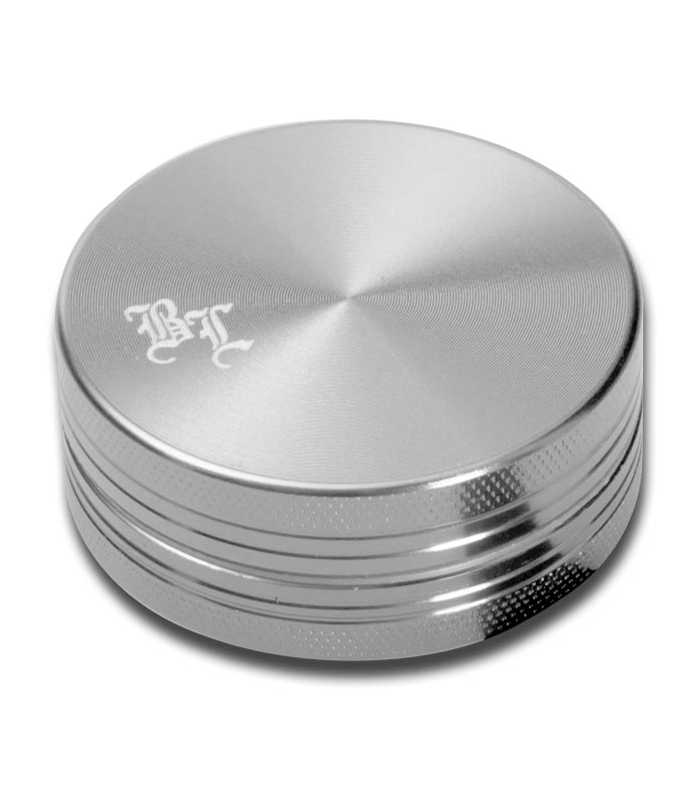 Black Leaf | Aluminium Grinder | Silber | 2-tlg.