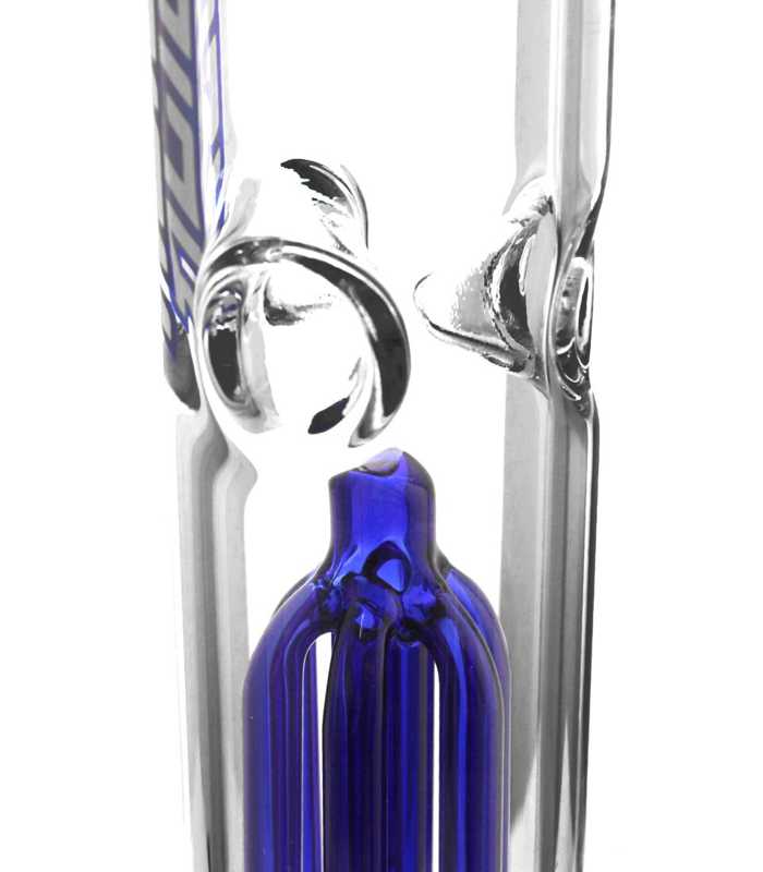 Heisenberg | Beaker 6-Arm Double Perc | Blau | 49 cm hoch  |  18,8er Schliff