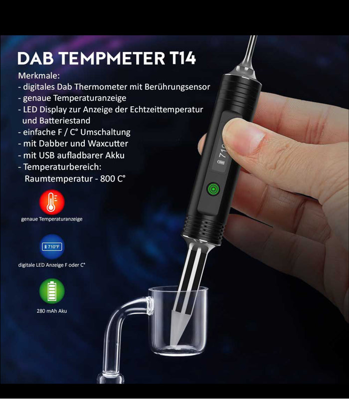 Dab Temperaturmesser | bis 800° Celsius | digital