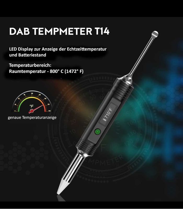 Dab Temperaturmesser | bis 800° Celsius | digital