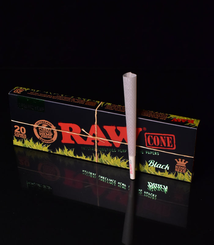 Raw Black | Organic Hemp | Cones | 20 Stk.