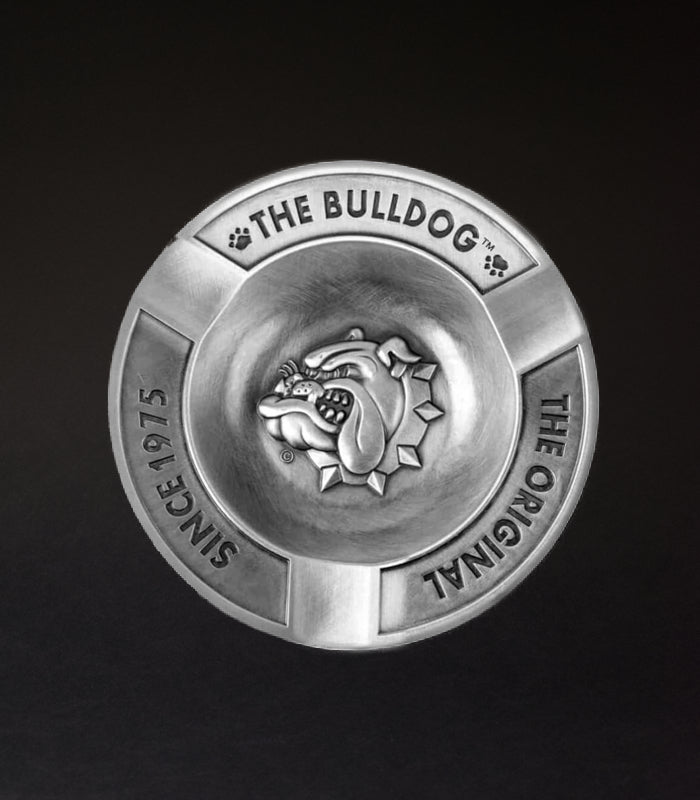 Bulldog | Metall-Aschenbecher | Embossed