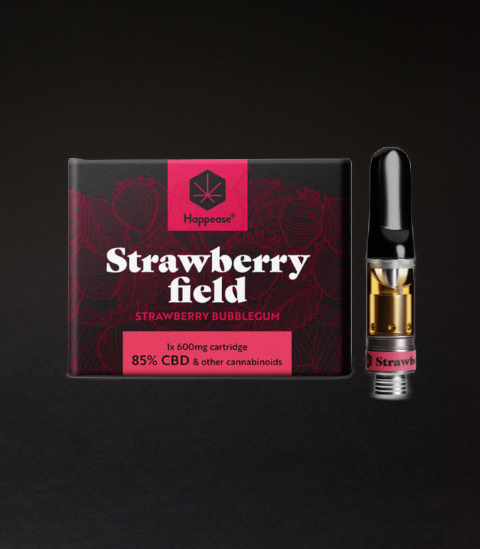 Happease | Strawberry Field | 85 % CBD Cartridges | 600 mg | 1 St / Pck