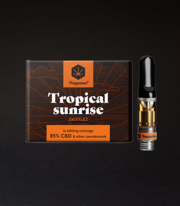 Happease | Tropical Sunrise | 85 % CBD Cartridges | 600 mg | 1 St / Pck