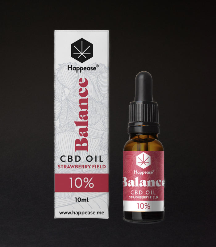 Happease | Strawberry Field | Balance | CBD Öl | 10 % | 10 ml