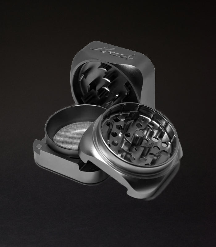 Krush Kube 3.0 | Black | Aluminium Grinder | 3 Teile | 55 mm