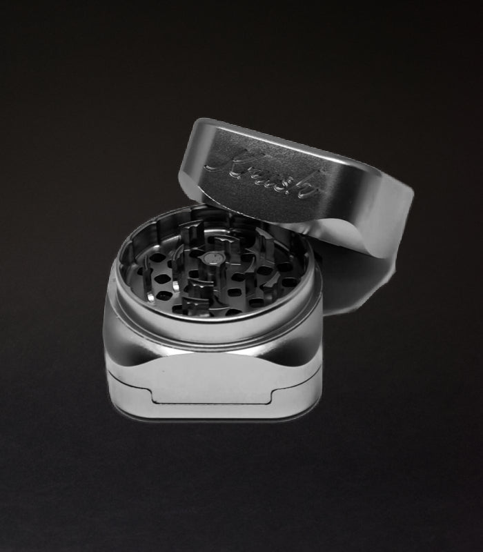 Krush Kube 3.0 | Black | Aluminium Grinder | 3 Teile | 55 mm