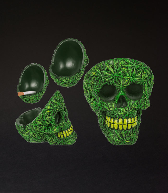 Aschenbecher | Cannabis Skull | ca.11 cm