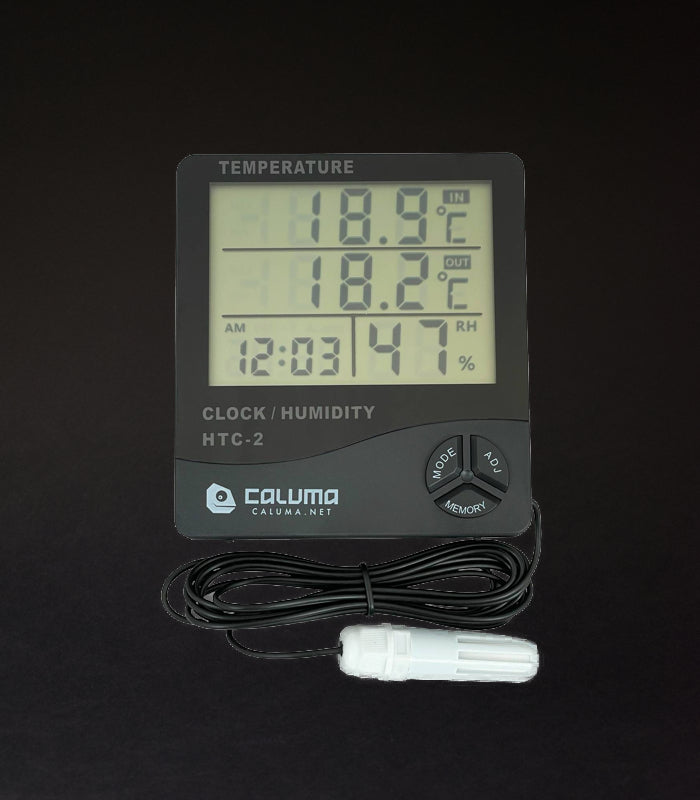 Caluma | Thermo-hygrometer | mit Uhr und externer Sonde