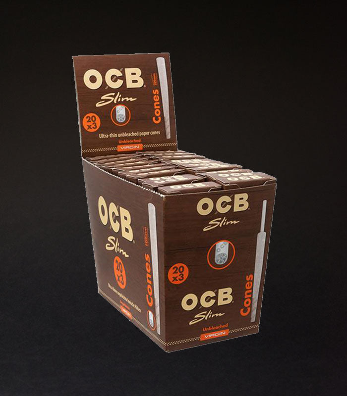 OCB | Premium Slim Unbleached Virgin Cones