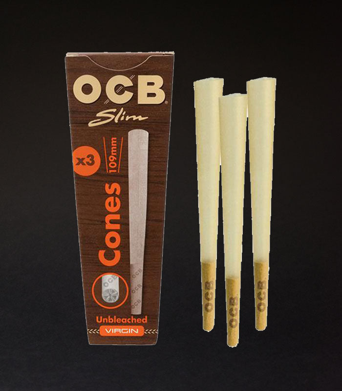 OCB | Premium Slim Unbleached Virgin Cones