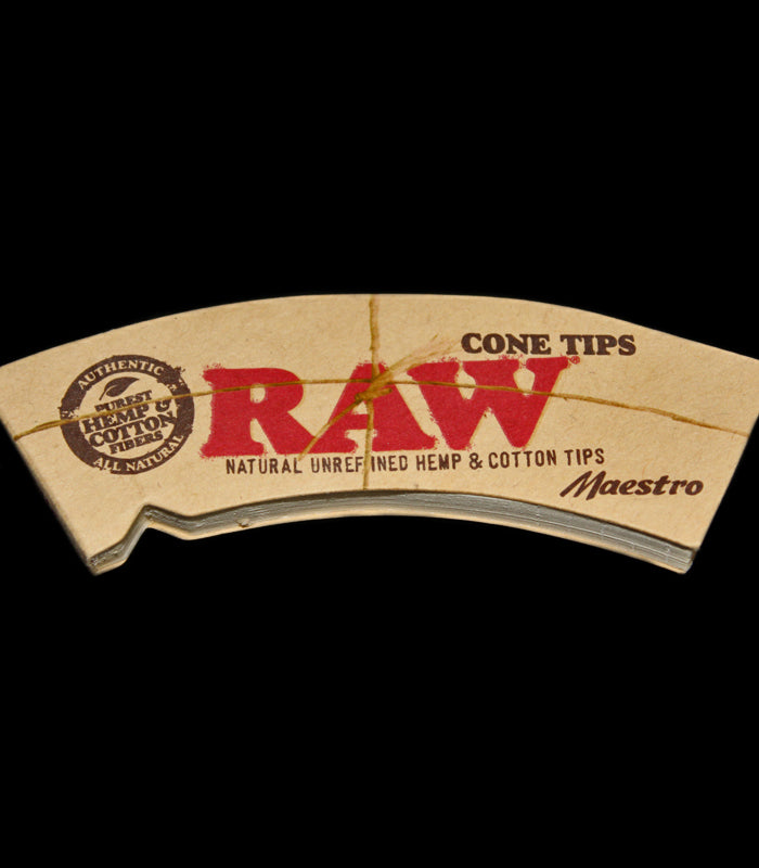 Raw Cone Maestro | konische ungebleichte Filtertips | breit