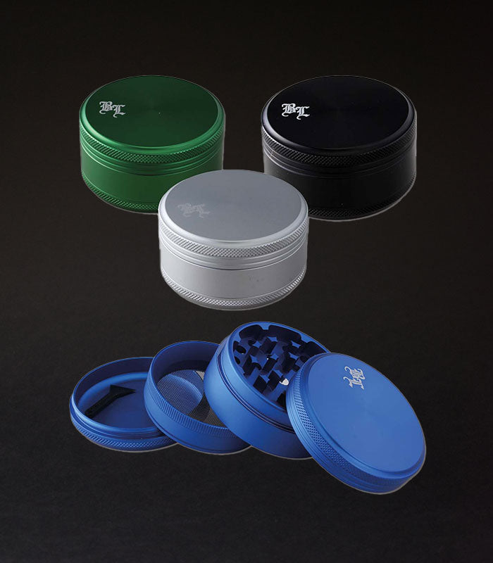 Black Leaf | Grinder | Aluminium | 4-tlg. | Versch. Farben