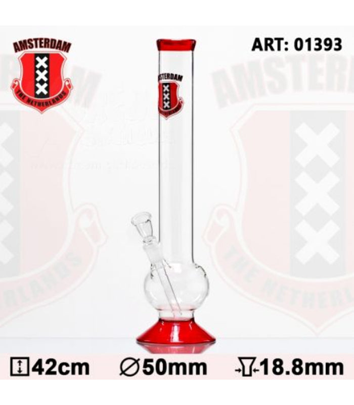 Amsterdam | Bouncer Glass Bong | 42 cm hoch | 18,8er Schliff