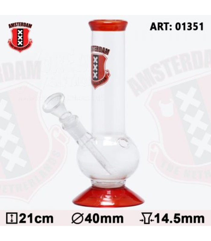 Amsterdam | Bouncer Glass Bong | 21 cm hoch | 14,5er Schliff