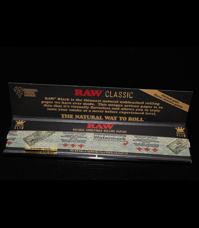 Raw Classic Black | King Size Slim | Ultradünn