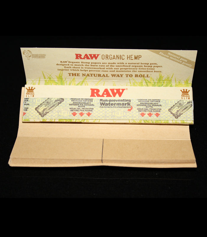 Raw Organic Hemp Connoisseur Slim | King Size + Filter