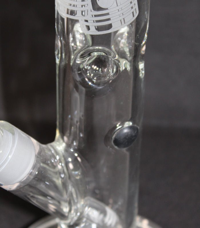 Grace Glass | Crystal Series | Straight Bong | 43 cm hoch  |  18,8er Schliff  |  Ice