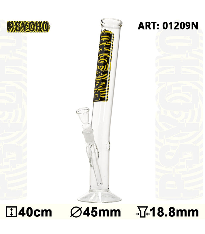 Psycho Glas Bong | 40 cm hoch | 18,8er Schliff