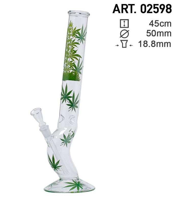 Leaf | Jhari Hangover Glass Bong | 45 cm hoch | 18,8er Schliff