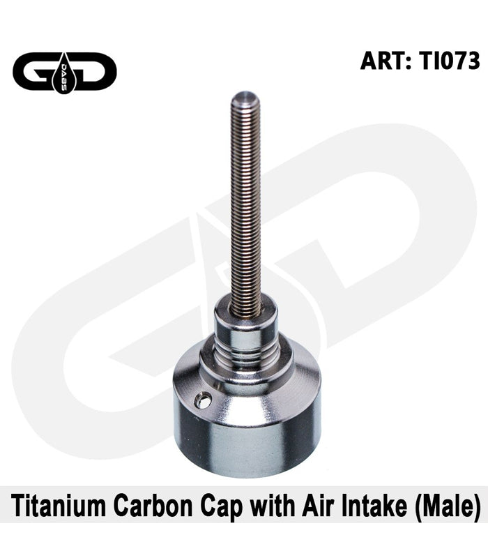 Grace Glass | Titanium Carb cap mit Luftloch (male)