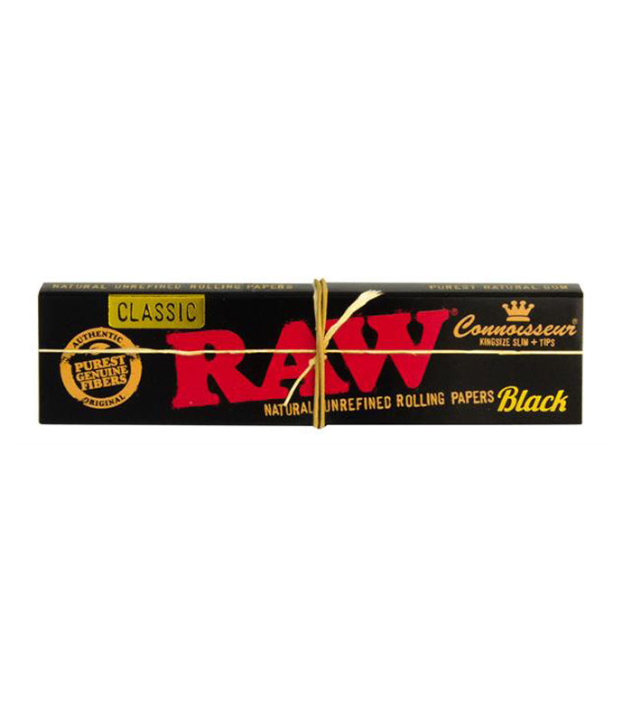 Raw Classic | Black Ks Slim Connoisseur Papier + Filtertips