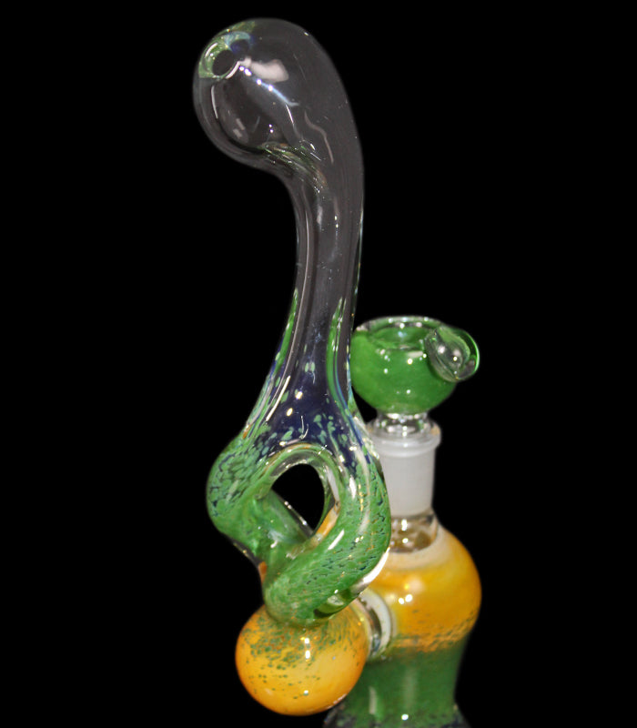 Green Twisted Bubbler | Vers. 1 | Einzelstück