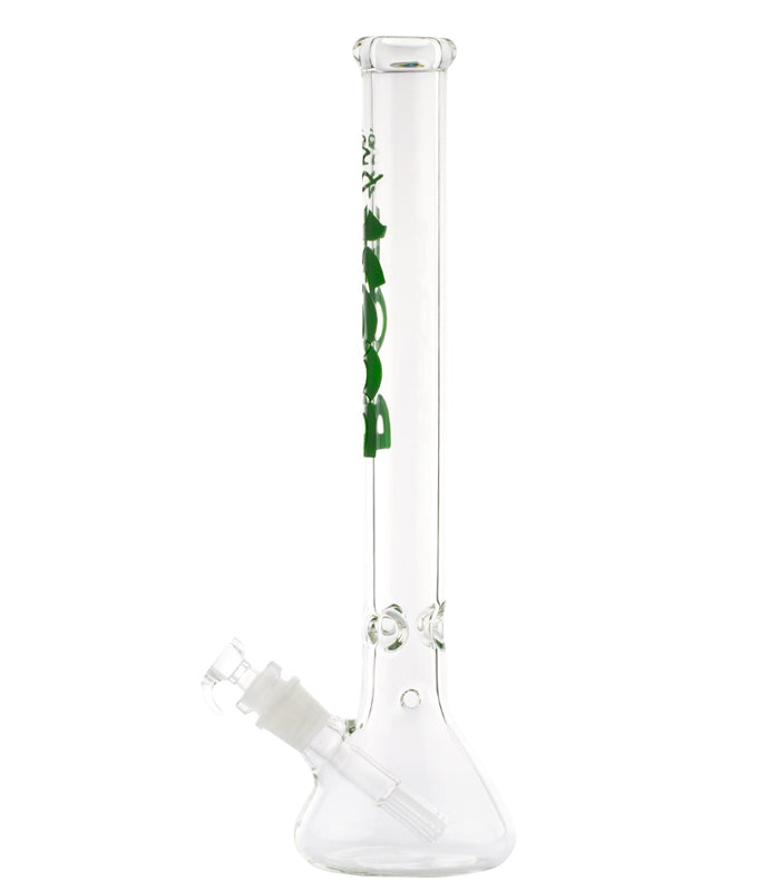 Boost | Pro | Beaker Glass Bong Green mit 6 Shooter Chillum | 50 cm hoch  |  29,2er Schliff