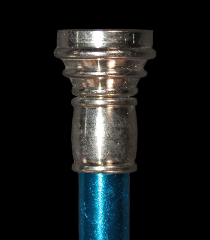 Metall Chillum | blau | 7,5 cm